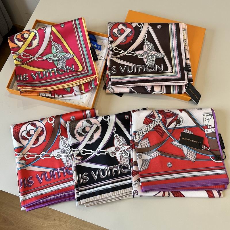LV silk scarf hm38